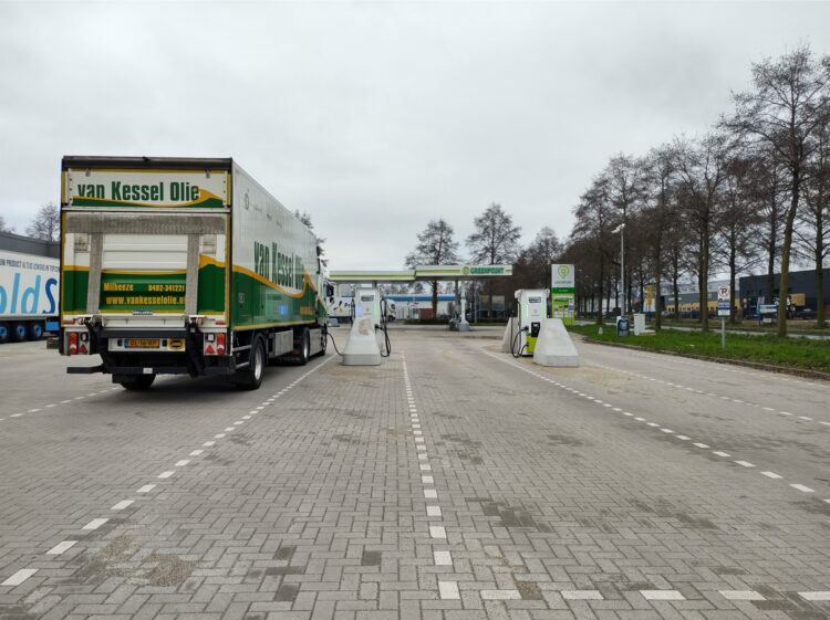 Elektrische Truck op De Amert